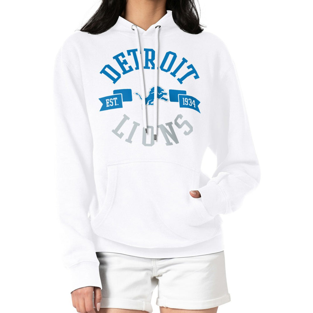 NFL Detroit Lions G-III 4Her by Carl Banks Women's City Graphic Team Fleece Pullover Hoodie