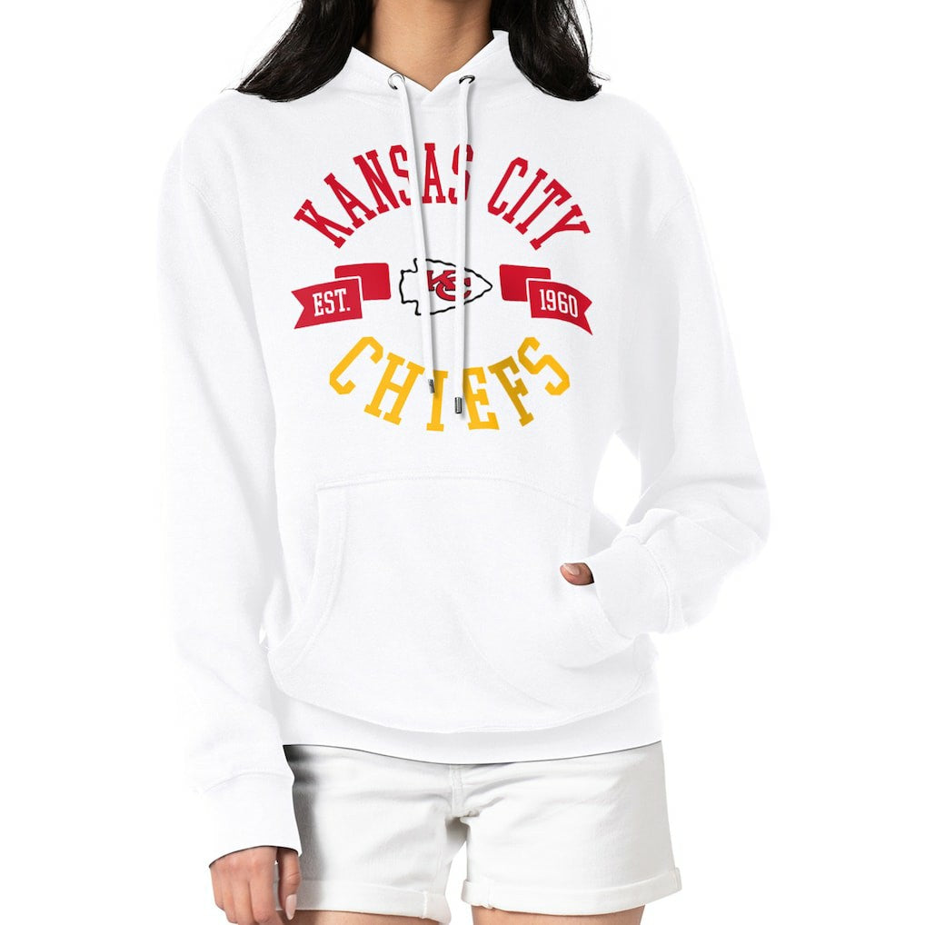 NFL Kansas City Chiefs G-III 4Her by Carl Banks Women's City Graphic Team Fleece Pullover Hoodie