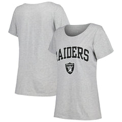 NFL Las Vegas Raiders Women's Plus Size Arch Over Logo T-Shirt