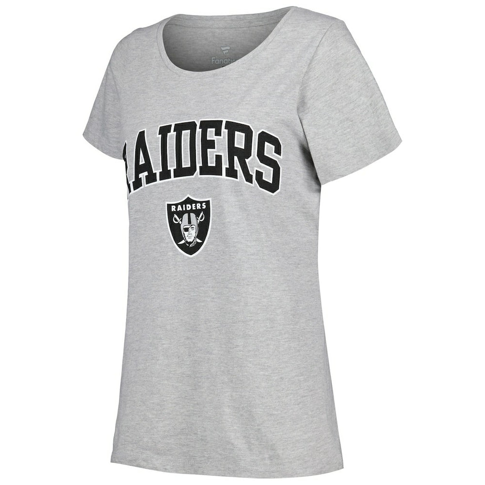 NFL Las Vegas Raiders Women's Plus Size Arch Over Logo T-Shirt