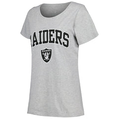 NFL Las Vegas Raiders Women's Plus Size Arch Over Logo T-Shirt