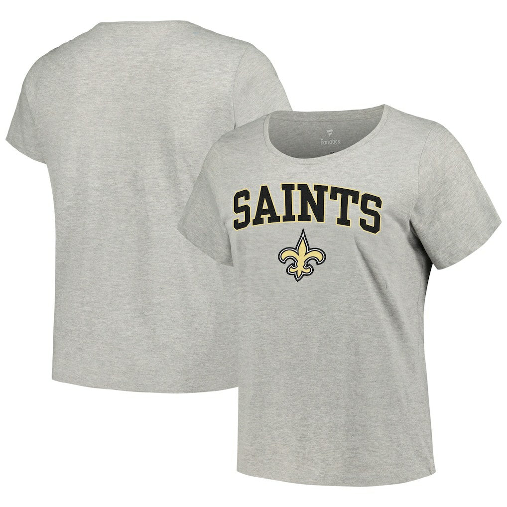 NFL New Orleans Saints Women's Plus Size Arch Over Logo T-Shirt
