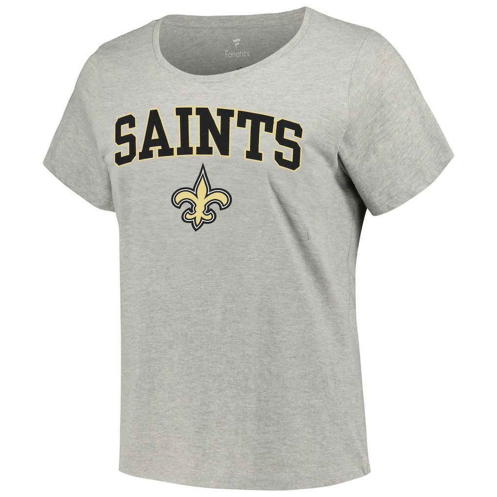 NFL New Orleans Saints Women's Plus Size Arch Over Logo T-Shirt