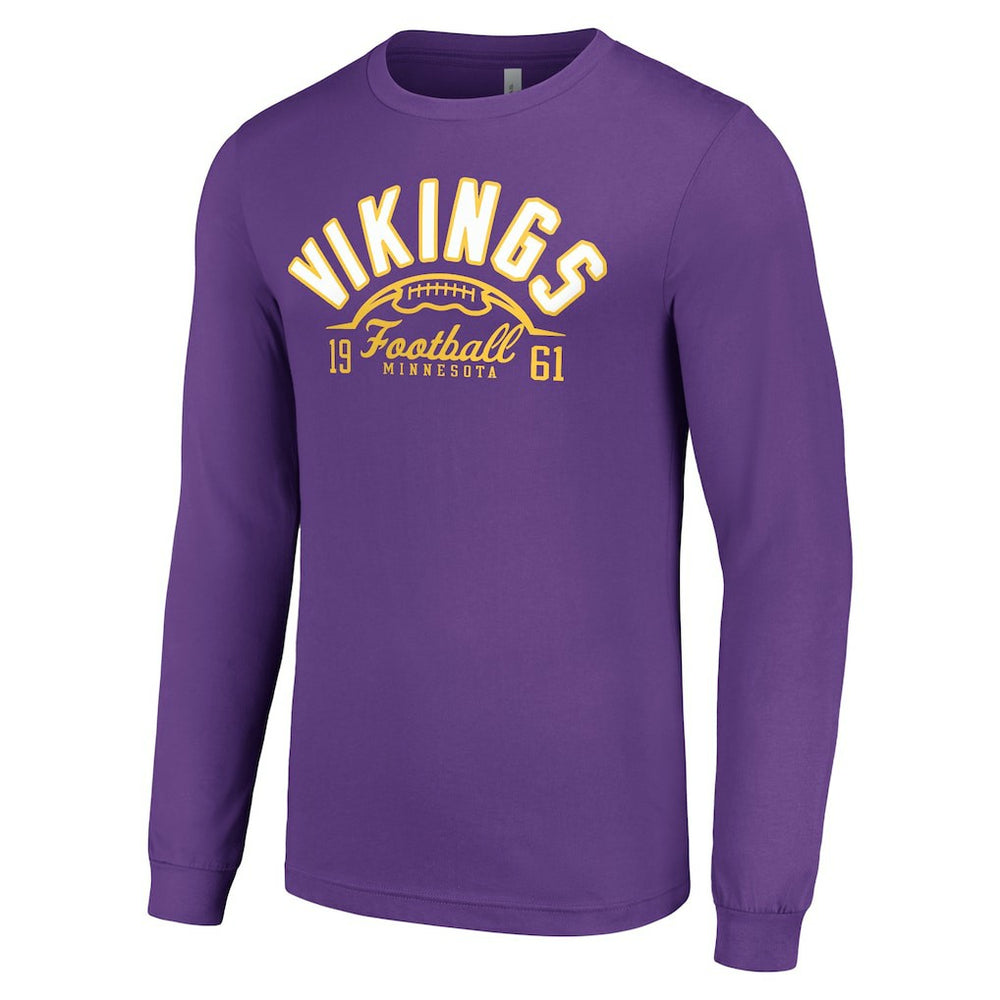 NFL Minnesota Vikings Starter Half Ball Team Long Sleeve T-Shirt