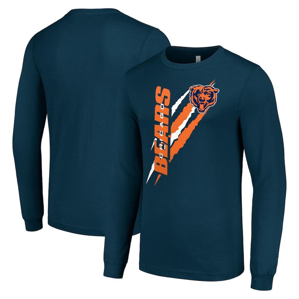 NFL Chicago Bears Starter Color Scratch Long Sleeve T-Shirt