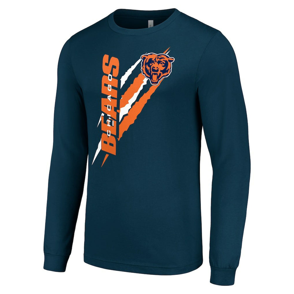 NFL Chicago Bears Starter Color Scratch Long Sleeve T-Shirt