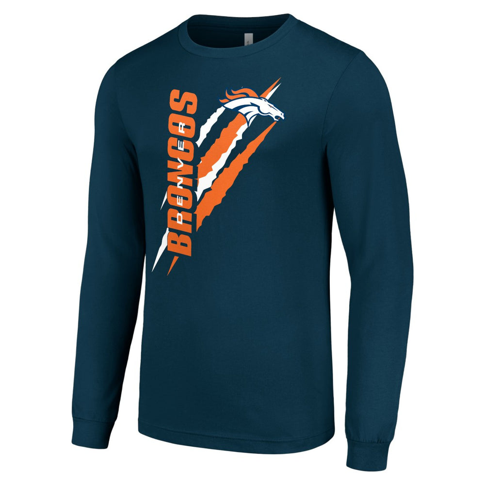 NFL Denver Broncos Starter Color Scratch Long Sleeve T-Shirt