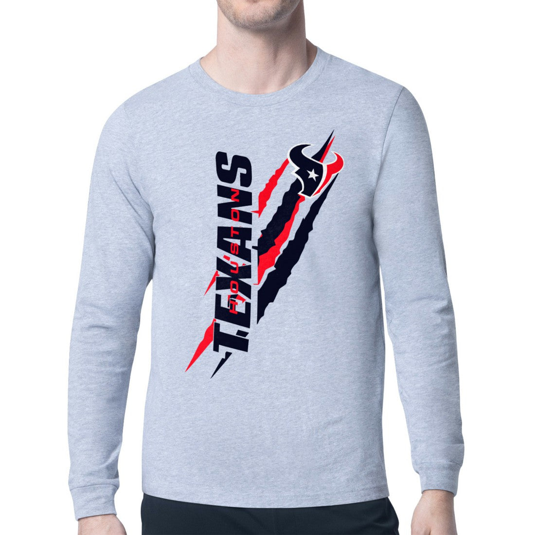 NFL Houston Texans Starter Color Scratch Long Sleeve T-Shirt