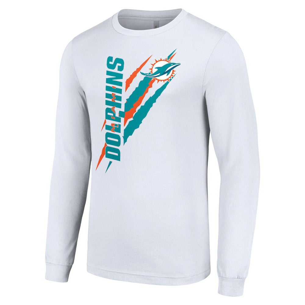 NFL Miami Dolphins Starter Color Scratch Long Sleeve T-Shirt