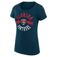 Florida Panthers G-III 4Her by Carl Banks Women's Super-Slim Fit Lightweight City Graphic Sport Crewneck T-Shirt