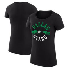 Dallas Stars G-III 4Her by Carl Banks Women's Super-Slim Fit Lightweight City Graphic Sport Crewneck T-Shirt