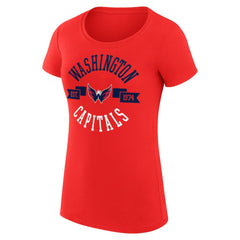 Washington Capitals G-III 4Her by Carl Banks Women's Super-Slim Fit Lightweight City Graphic Sport Crewneck T-Shirt