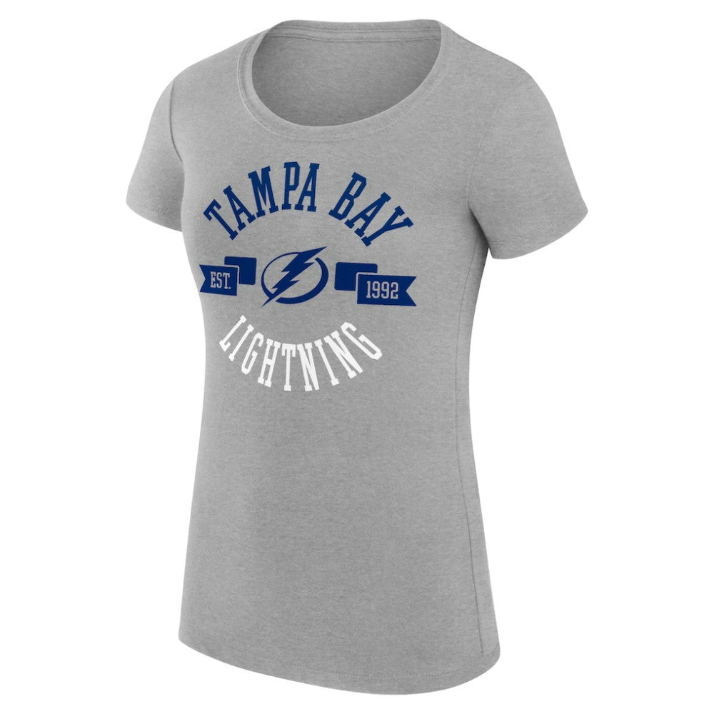Tampa Bay Lightning G-III 4Her by Carl Banks Women's Super-Slim Fit Lightweight City Graphic Sport Crewneck T-Shirt