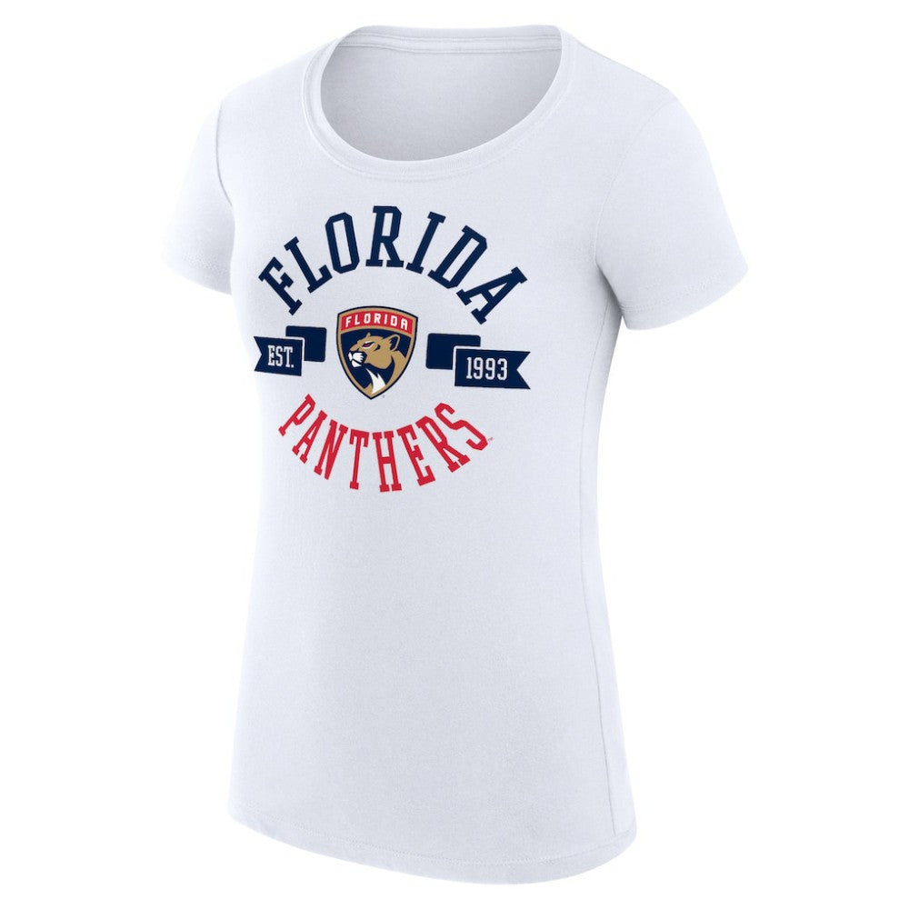 Florida Panthers G-III 4Her by Carl Banks Women's Super-Slim Fit Lightweight City Graphic Sport Crewneck T-Shirt