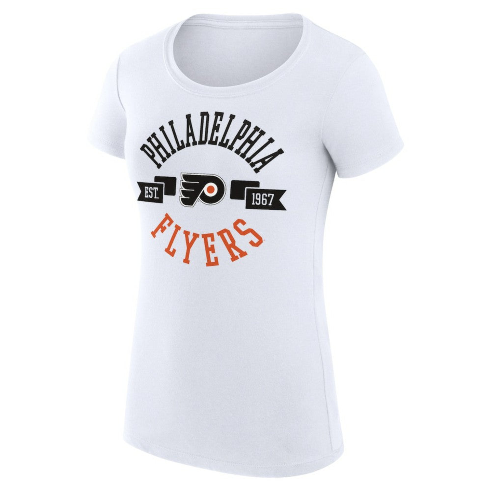 Philadelphia Flyers G-III 4Her by Carl Banks Women's Super-Slim Fit Lightweight City Graphic Sport Crewneck T-Shirt