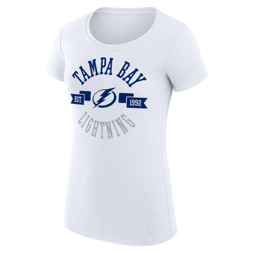 Tampa Bay Lightning G-III 4Her by Carl Banks Women's Super-Slim Fit Lightweight City Graphic Sport Crewneck T-Shirt