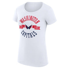 Washington Capitals G-III 4Her by Carl Banks Women's Super-Slim Fit Lightweight City Graphic Sport Crewneck T-Shirt