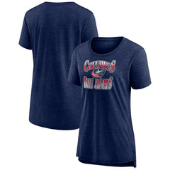 Columbus Blue Jackets Women's Crash the Net Tri-Blend T-Shirt
