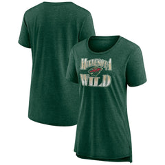 Minnesota Wild Women's Crash the Net Tri-Blend T-Shirt