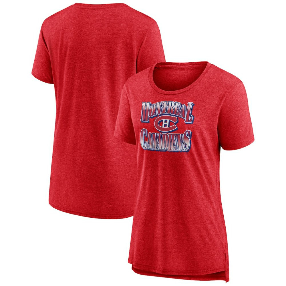 Montreal Canadiens Women's Crash the Net Tri-Blend T-Shirt