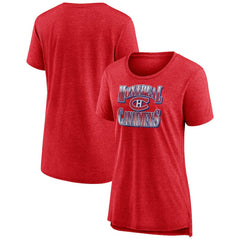 Montreal Canadiens Women's Crash the Net Tri-Blend T-Shirt