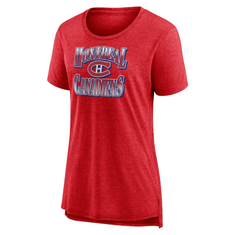 Montreal Canadiens Women's Crash the Net Tri-Blend T-Shirt
