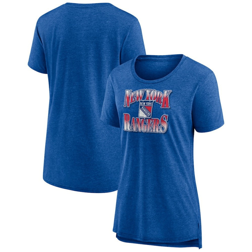 New York Rangers Women's Crash the Net Tri-Blend T-Shirt