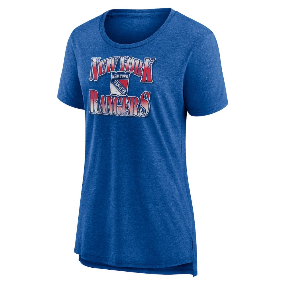 New York Rangers Women's Crash the Net Tri-Blend T-Shirt