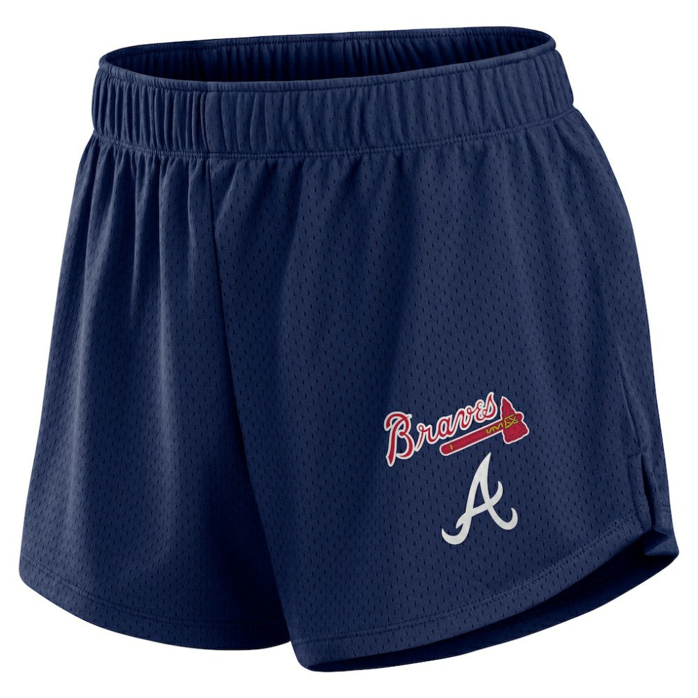 Atlanta Braves Women's Mesh Shorts - Navy