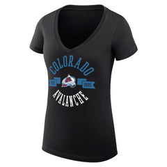 Colorado Avalanche G-III 4Her by Carl Banks Women's Super-Slim Fit Lightweight City Graphic V-Neck T-Shirt