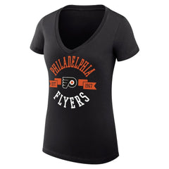 Philadelphia Flyers G-III 4Her by Carl Banks Women's Super-Slim Fit Lightweight City Graphic V-Neck T-Shirt
