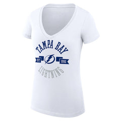 Tampa Bay Lightning G-III 4Her by Carl Banks Women's Super-Slim Fit Lightweight City Graphic V-Neck T-Shirt