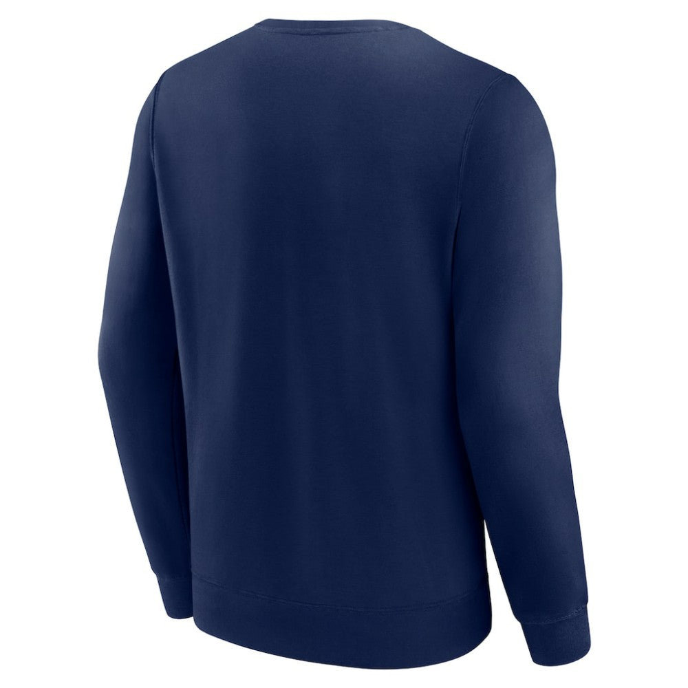 Atlanta Braves Focus Fleece Pullover Sweatshirt - Navy