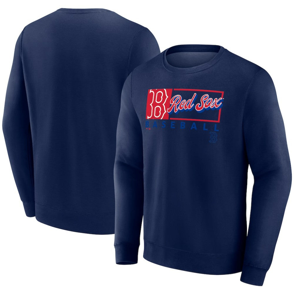 Boston Red Sox Focus Fleece Pullover Sweatshirt - Navy