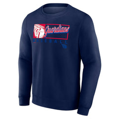 Cleveland Guardians Focus Fleece Pullover Sweatshirt - Navy