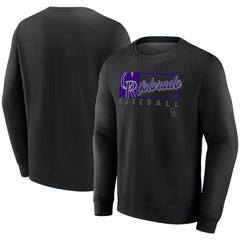 Colorado Rockies Focus Fleece Pullover Sweatshirt - Black