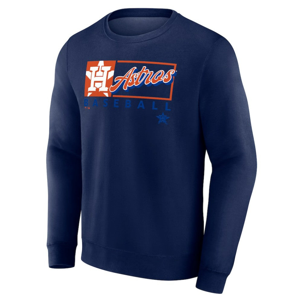 Houston Astros Focus Fleece Pullover Sweatshirt - Navy