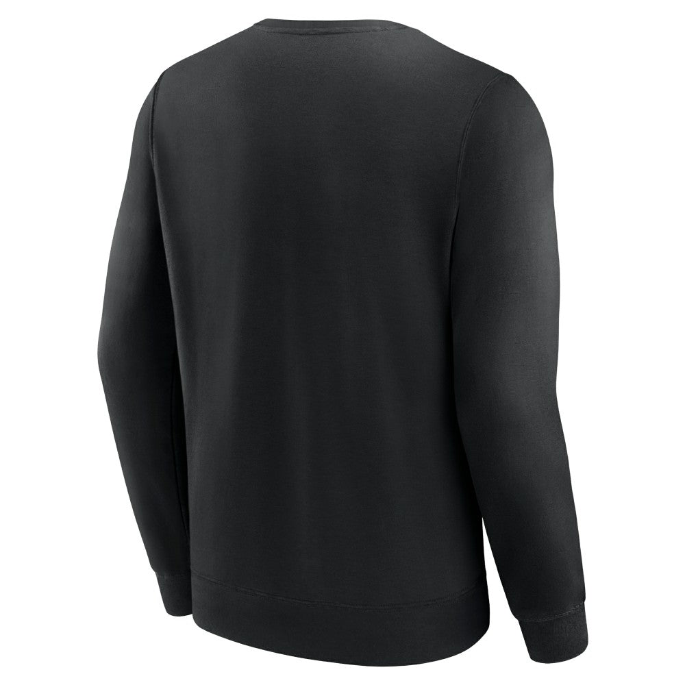 Miami Marlins Focus Fleece Pullover Sweatshirt - Black