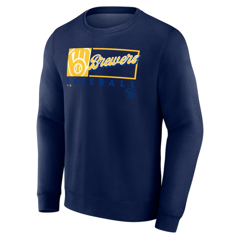 Milwaukee Brewers Focus Fleece Pullover Sweatshirt - Navy