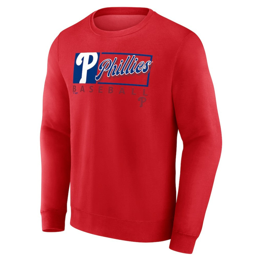Philadelphia Phillies Focus Fleece Pullover Sweatshirt - Red