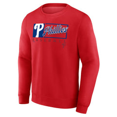 Philadelphia Phillies Focus Fleece Pullover Sweatshirt - Red
