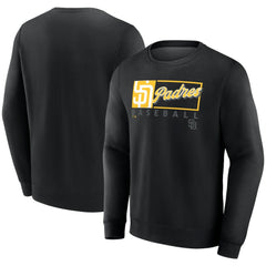 San Diego Padres Focus Fleece Pullover Sweatshirt - Black
