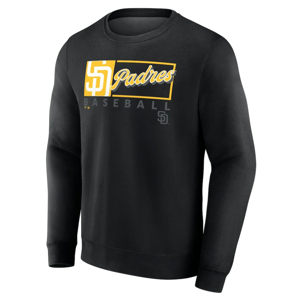 San Diego Padres Focus Fleece Pullover Sweatshirt - Black