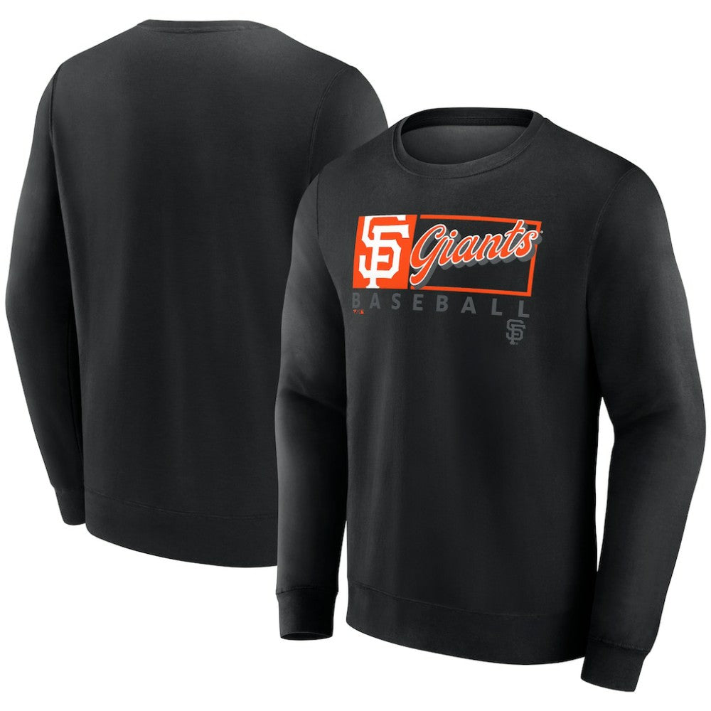 San Francisco Giants Focus Fleece Pullover Sweatshirt - Black