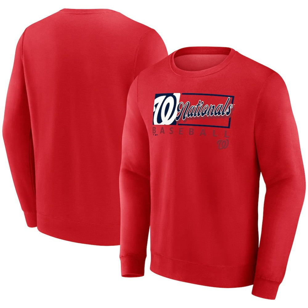 Washington Nationals Focus Fleece Pullover Sweatshirt - Red
