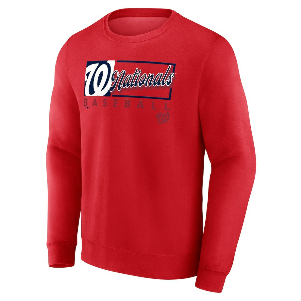 Washington Nationals Focus Fleece Pullover Sweatshirt - Red