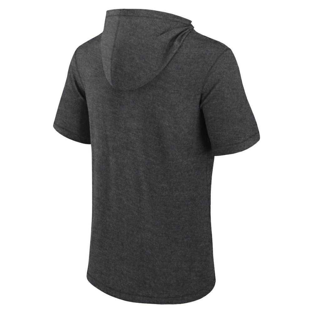 San Francisco Giants Push Short Sleeve Pullover Hoodie - Heather Charcoal