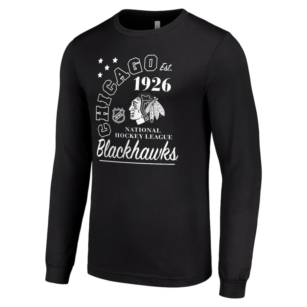 Chicago Blackhawks Starter Arch City Theme Graphic Long Sleeve T-Shirt