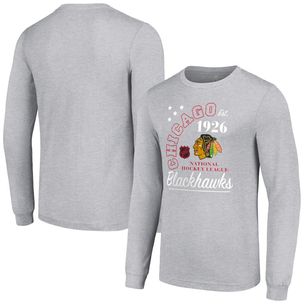 Chicago Blackhawks Starter Arch City Theme Graphic Long Sleeve T-Shirt