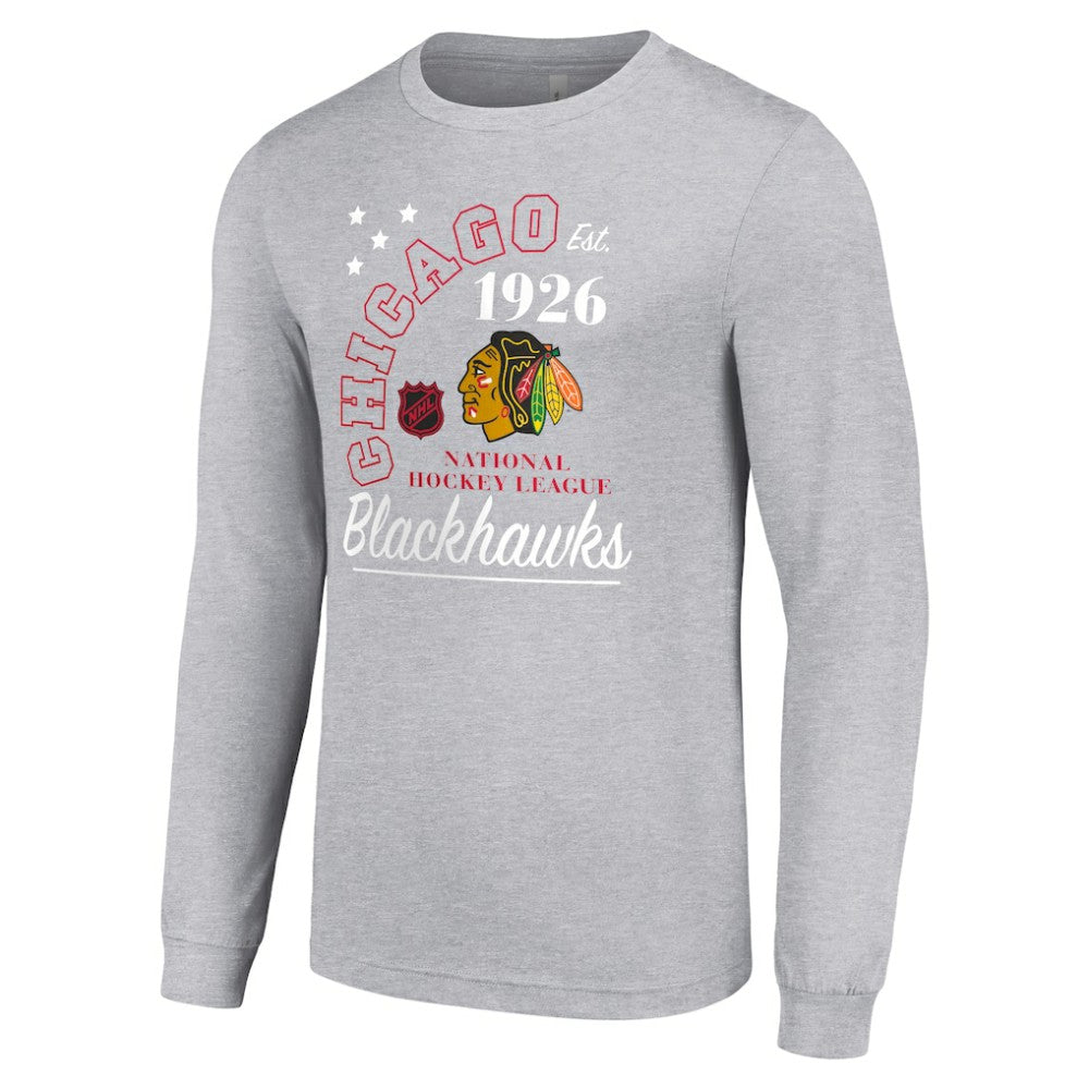 Chicago Blackhawks Starter Arch City Theme Graphic Long Sleeve T-Shirt